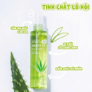 Aspasia Moist Up Face Mist Aloe – Xịt Khoáng Lô Hội Cấp Ẩm Tức Thì (150ml)