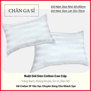 📣Ruột Gối Microfiber Cotton 3F Cao Cấp Chuẩn Khách Sạn, Êm Ái, Giữ Form Tốt, Siêu Ưng_Chăn Ga Sỉ HCM