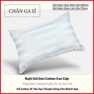 📣Ruột Gối Microfiber Cotton 3F Cao Cấp Chuẩn Khách Sạn, Êm Ái, Giữ Form Tốt, Siêu Ưng_Chăn Ga Sỉ HCM