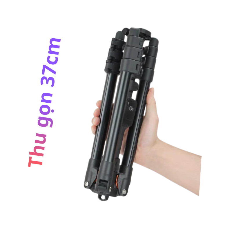 Chân đế máy ảnh và điện thoại Yunteng VCT-8068RM – Cao 198cm, gấp gọn 37cm, gậy selfie 102cm, remote Bluetooth