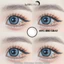 Lens mắt FC-406 Gray màu xám mắt mèo light sáng, viền đen, size lớn - thương hiệu LUNA EYES