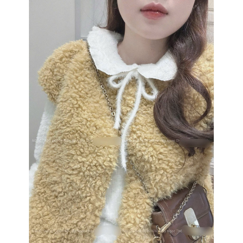 [𝐒𝐮𝐙𝐲] Áo Lông Cộc Tay Trắng Vàng 2298 QCCC Loại 1