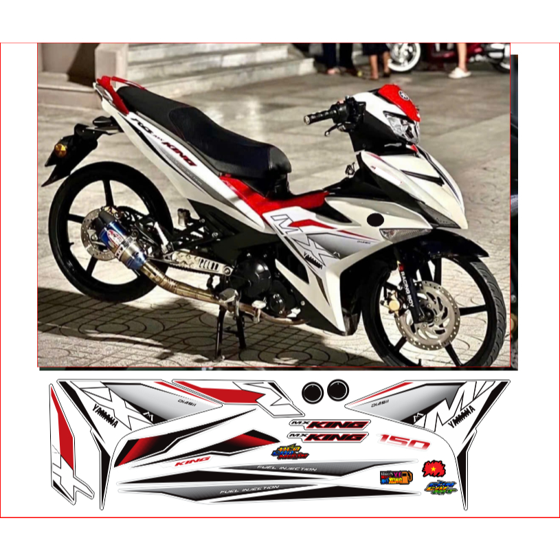 Tem rời exciter 150 mẫu mkinh cao cấp chất liệu in 3 lớp chống nước không phai màu.