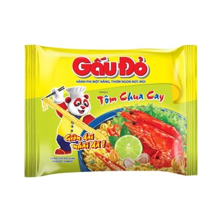 Mì Gấu Đỏ Tôm Chua Cay (30 Gói) thùng