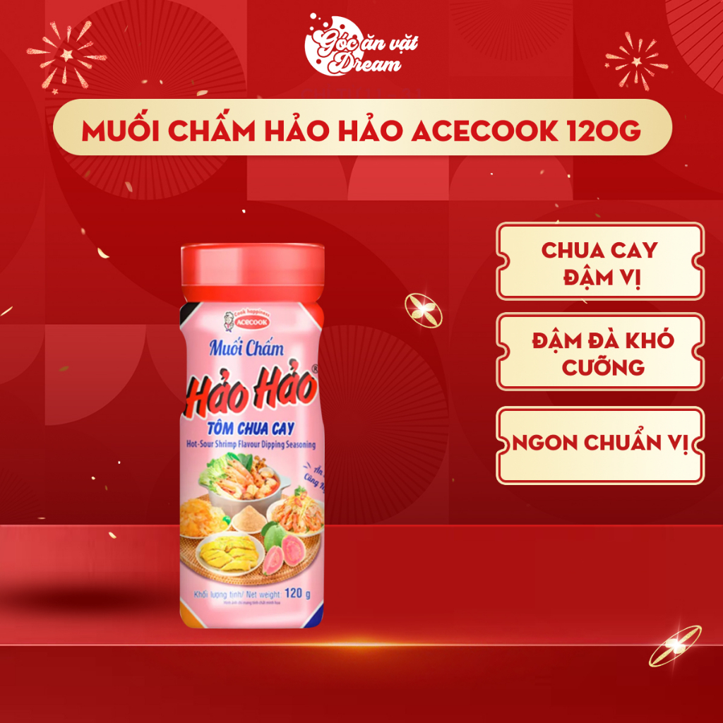 Muối Chấm Hảo Hảo, Gia vị chấm chua cay Thơm ngon, Gia vị Nêm Nếm Đậm Đà