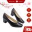 Giày da cao gót nữ đế vuông KOSU, giày công sở nữ cao 5cm siêu êm, siêu nhẹ, chống thấm nước K-22007 made in Japan