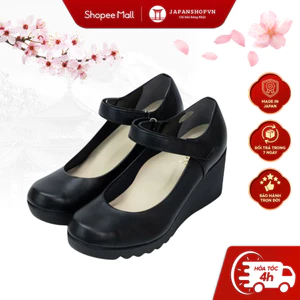 Giày da nữ cao cấp đế xuồng KOSU K-23605 cao 7,5cm dáng sang, mang nhẹ, kháng khuẩn, khử mùi chính hãng Nhật Bản