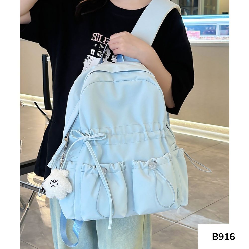 Balo đi học  basic thời trang Ulzzang nữ sinh Hàn Quốc cho học sinh các cấp , sinh viên B916 gagastore