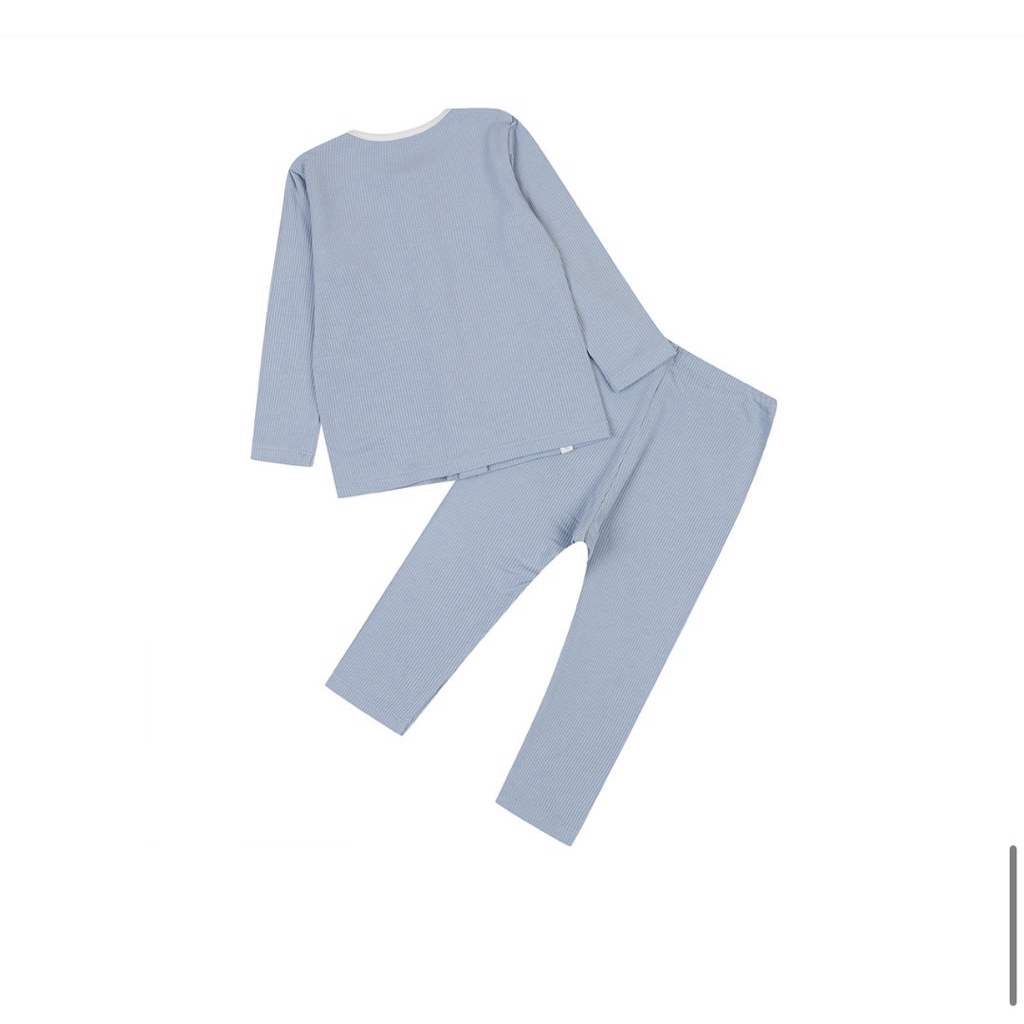 [Blue]Bộ dài tay Ettoi chất cotton Rayon mềm mỏng mát cho bé