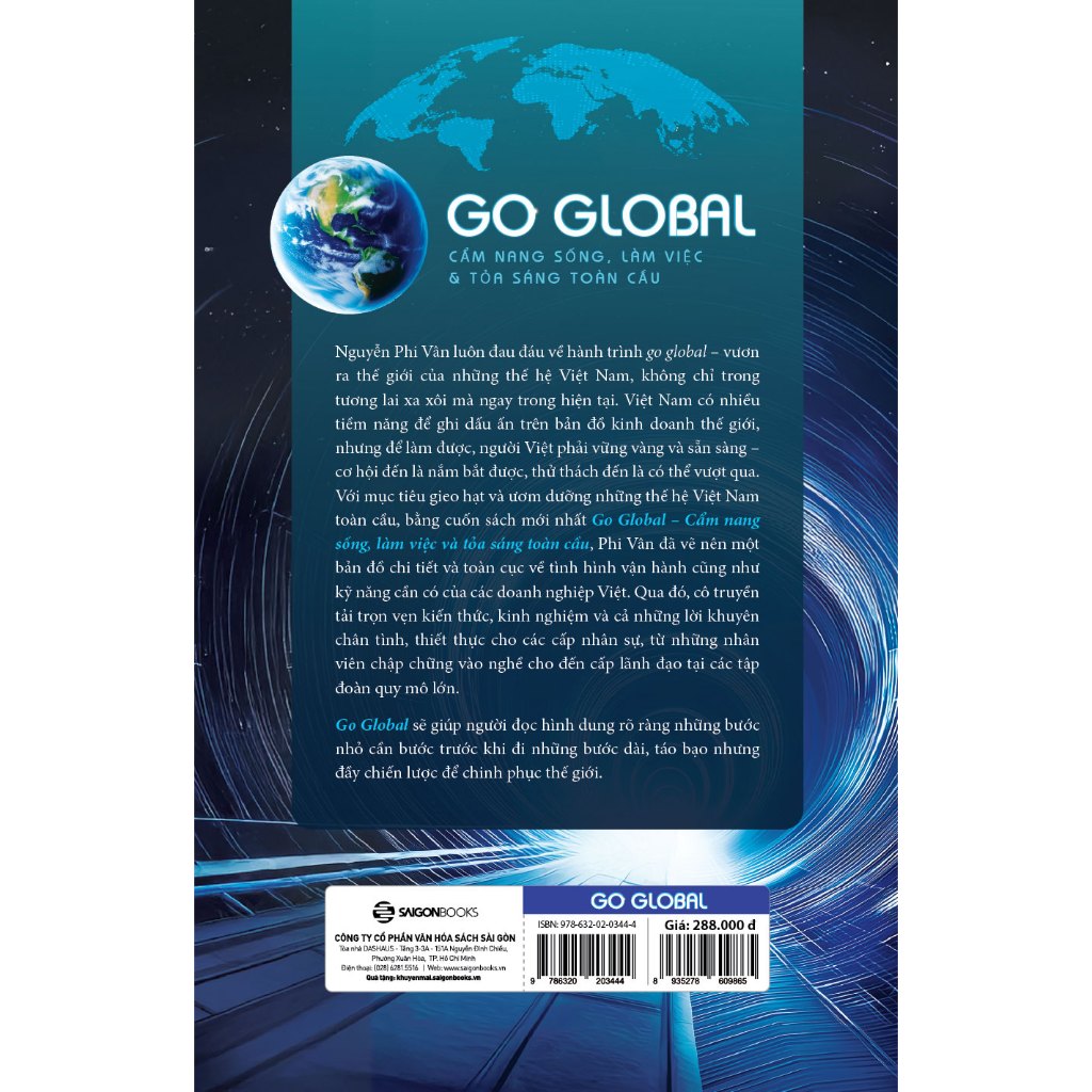 Sách - GO GLOBAL - Cẩm Nang Sống, Làm Việc & Tỏa Sáng Toàn Cầu – Nguyễn Phi Vân