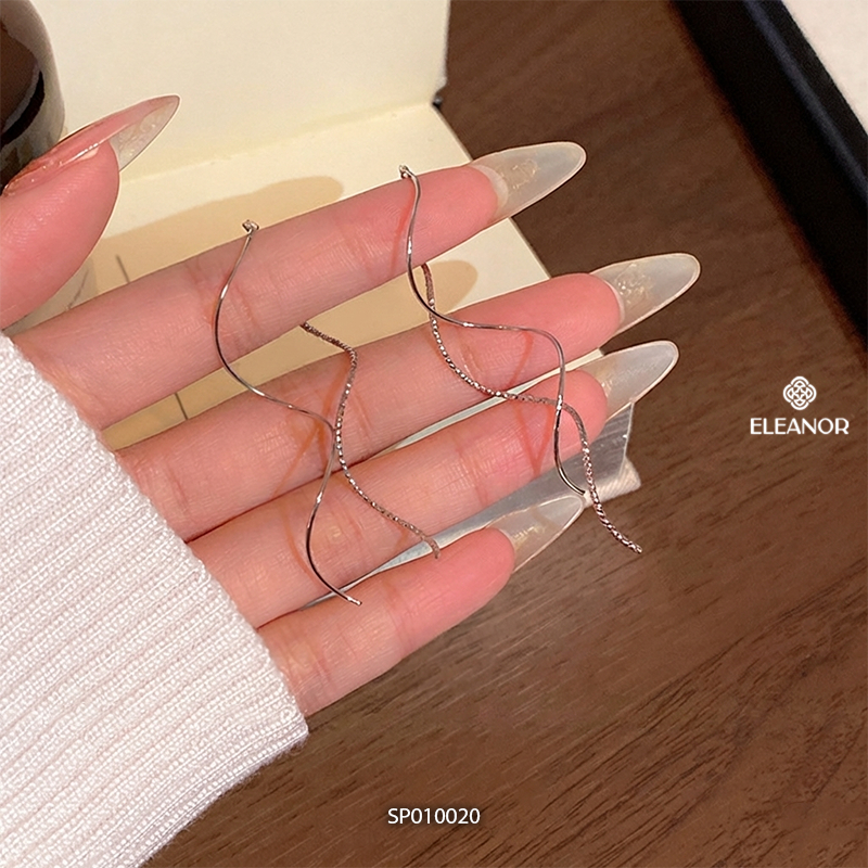 Bông tai nữ Eleanor Accessories dáng cong thả basic phụ kiện trang sức khuyên tai 10020