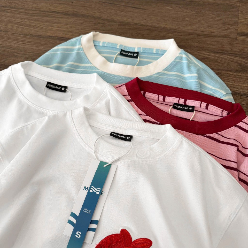 Áo Thun Mirage Ngựa Thêu Local Brand Chất 100% Cotton Mềm Mịn Thoáng Mát.
