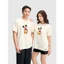 Áo thun nam nữ cotton 100% 220gsm IN Mickey Lì Xì Áo đôi Coolmate