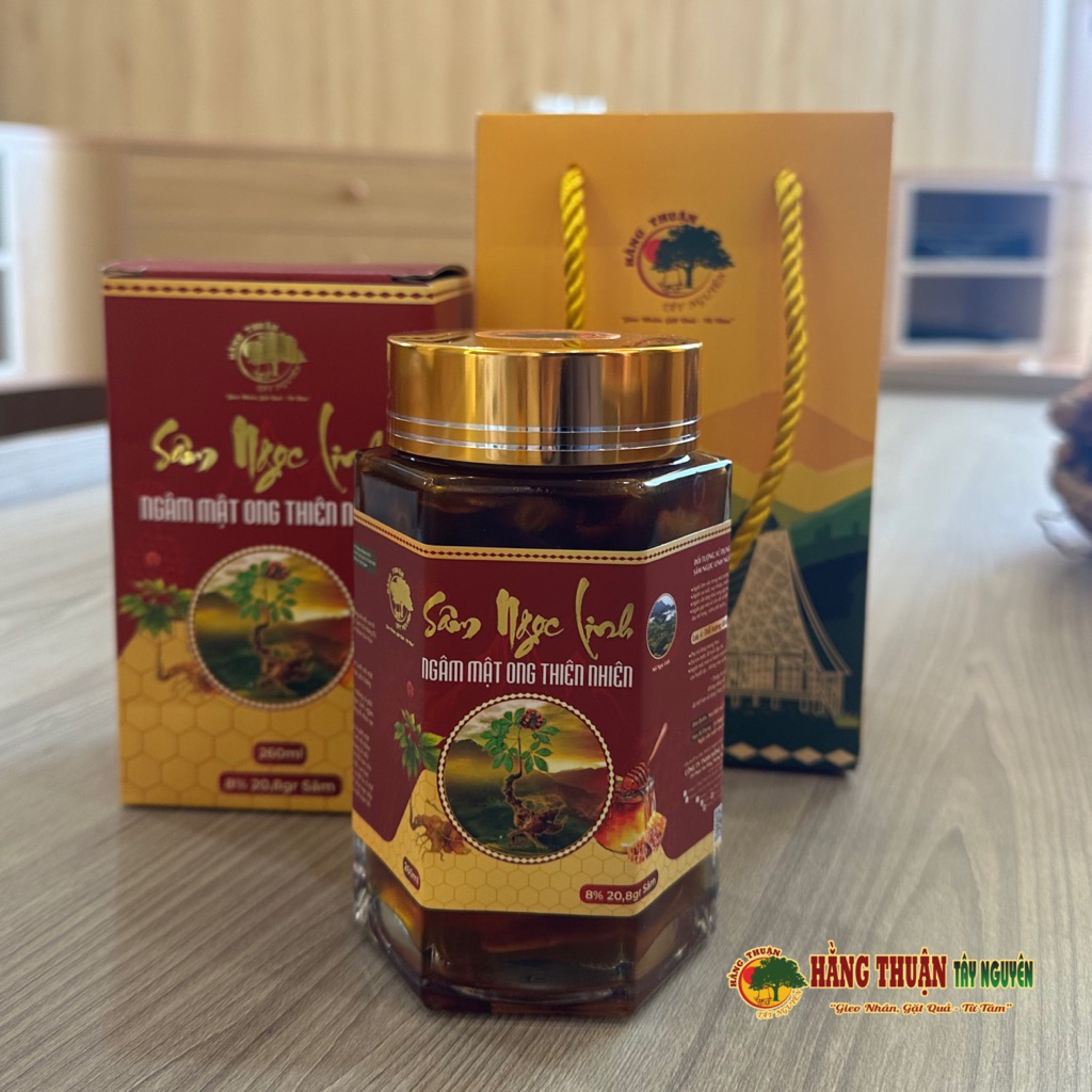 Sâm Ngọc Linh Ngâm Mật Ong Hằng Thuận Tây Nguyên