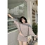 _Set áo trễ vai tay dơi bo ống mix chân váy(có quần bảo hộ) S001