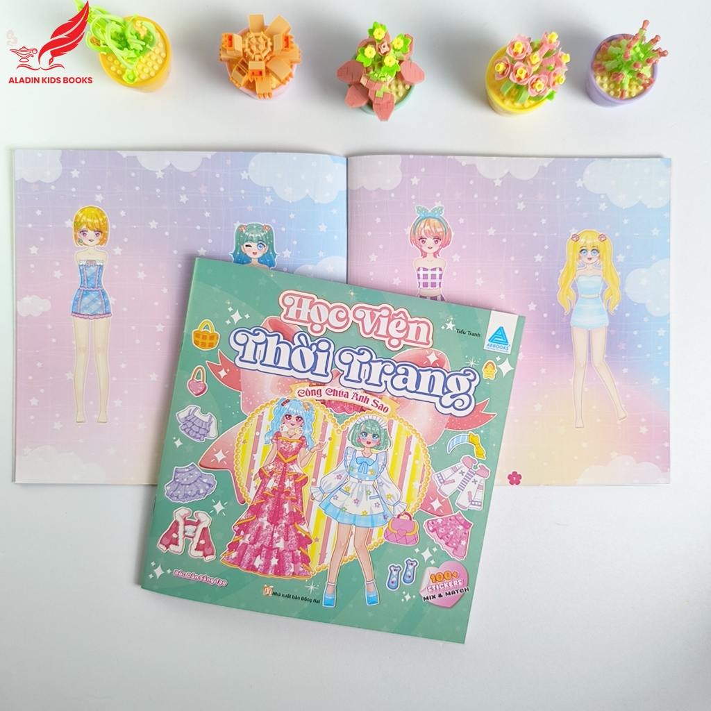 Sách- Sticker Bóc Dán Học Viện Thời Trang – Chủ Đề Công Chúa | Sách Dán Sticker Cho Bé