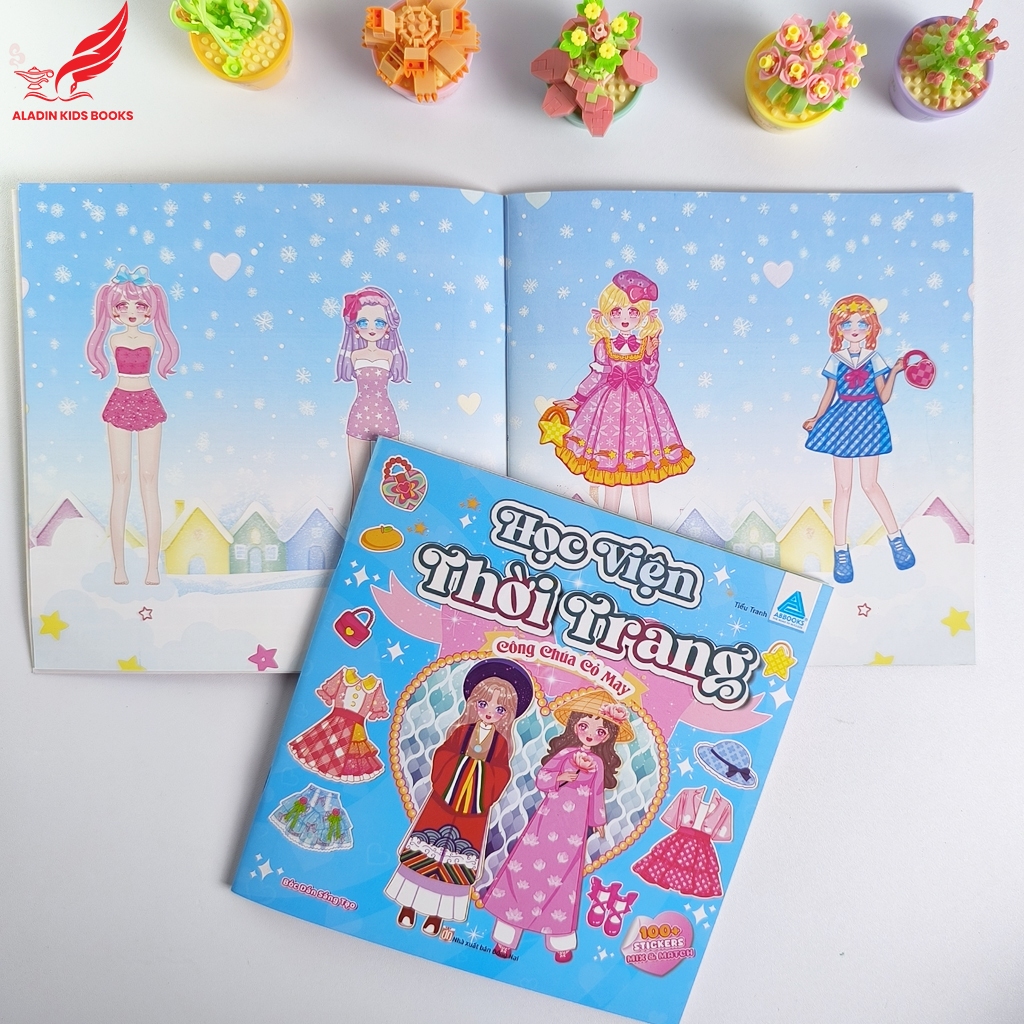 Sách- Sticker Bóc Dán Học Viện Thời Trang – Chủ Đề Công Chúa | Sách Dán Sticker Cho Bé