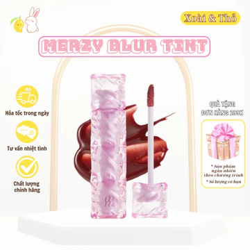 [SẴN NEW] Son Tint Merzy Mịn Lì , Bền Màu, Fit Môi Tự Nhiên Water Fit Blur Tint 3.7g