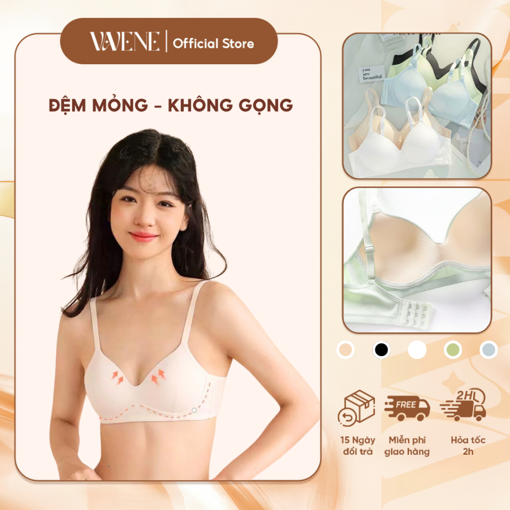 Áo lót nữ đệm mỏng DORIS AL625, Áo ngực học sinh không gọng cotton gân tăm đệm mỏng vạt chéo sexy mềm mại | BigBuy360 - bigbuy360.vn