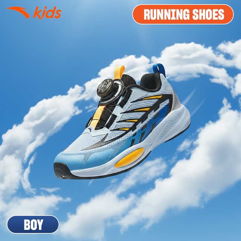 [VC 100K] ANTA KIDS Wide Shoes Giày chạy bé trai thể thao size 28-32 3125B9906 Khóa Habu, Nhẹ, Êm, Thoáng Khí