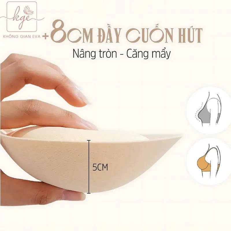 Áo Lót Su Đúc Không Gọng Nâng Ngực 5cm Siêu Đẩy Tạo Khe Tặng Kèm Mút Mỏng Mặc Áo Dài A27