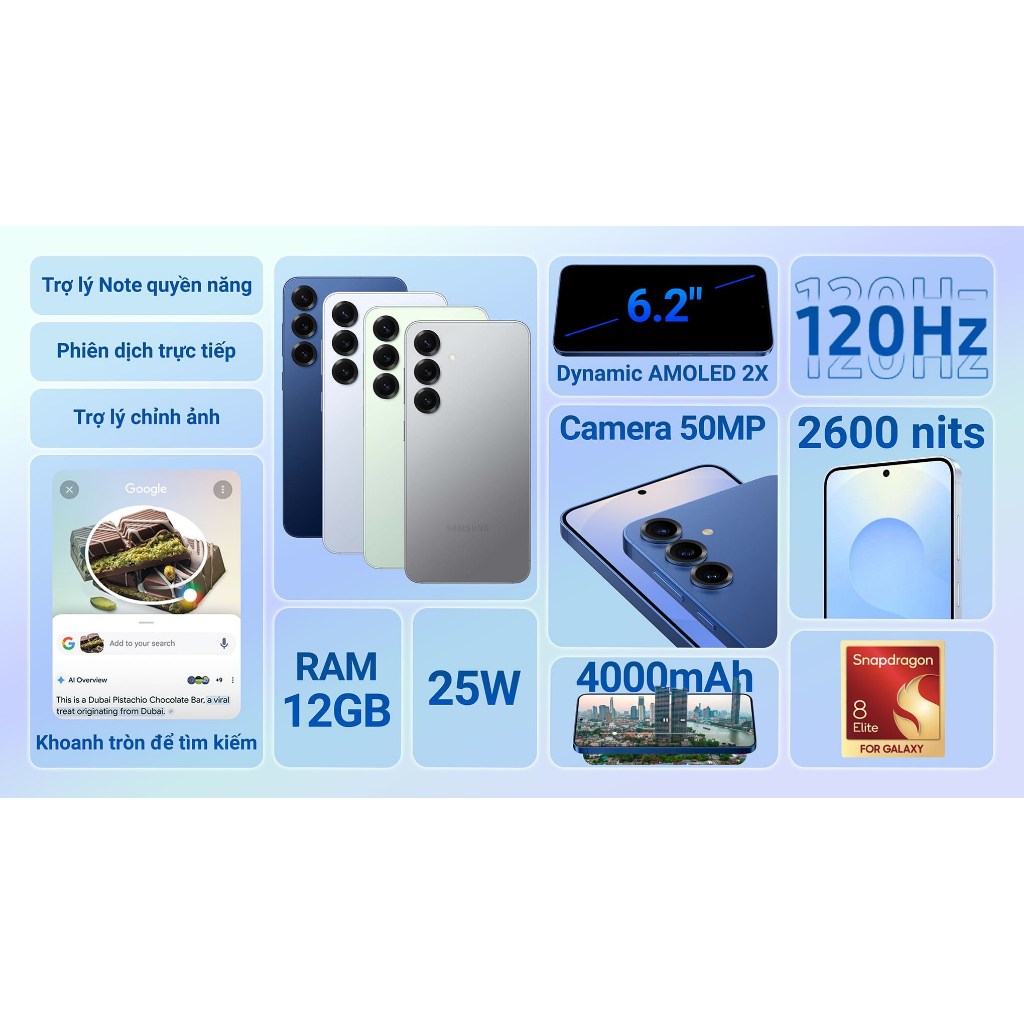 Điện Thoại Samsung Galaxy S25 5G - Like New 99%