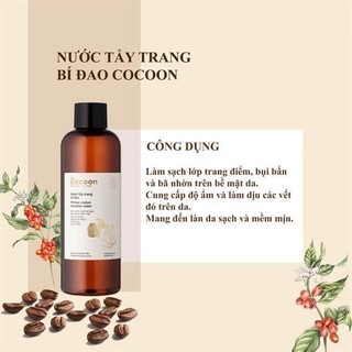 Nước tẩy trang Cocoon tẩy trang bí đao Cocoon làm sạch da 500ml - Kosmi Beauty