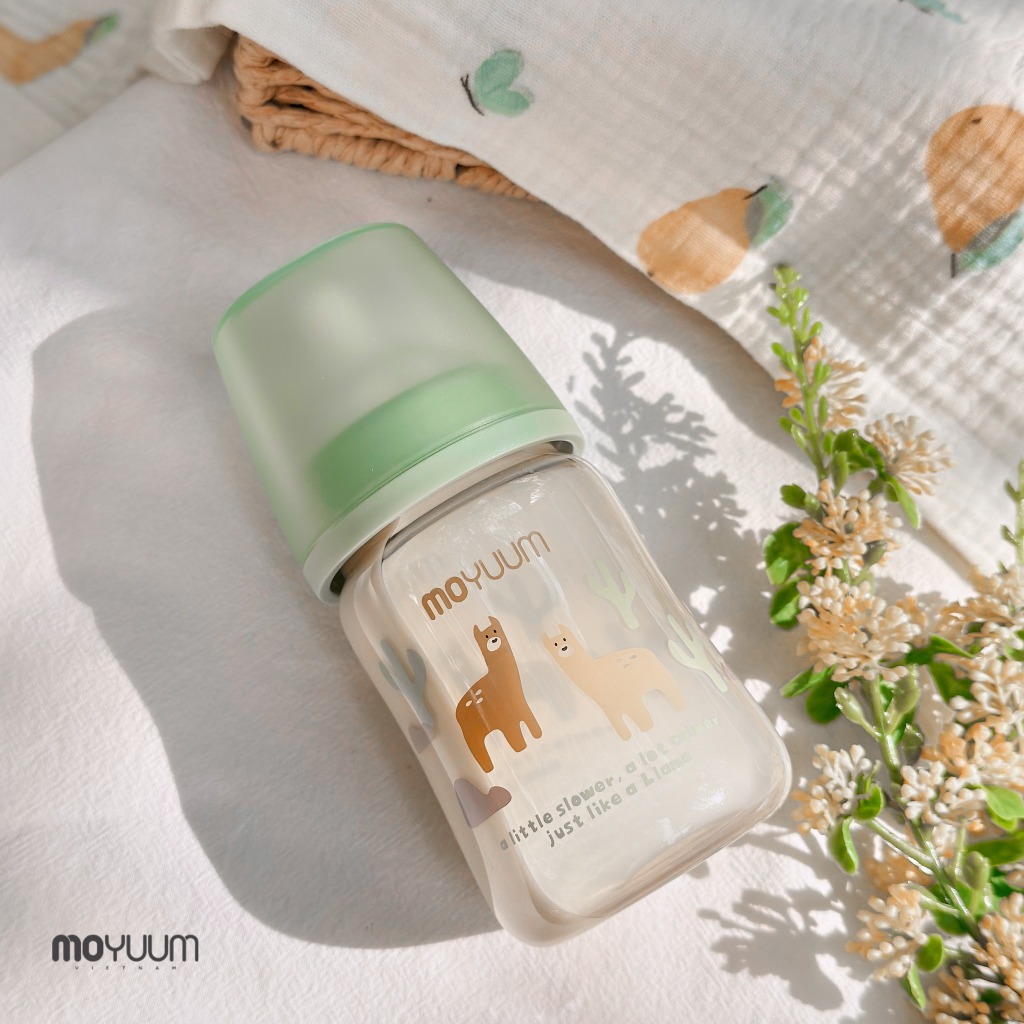 Bình sữa PPSU Moyuum - Mẫu lạc đà - Thế hệ 3 - 170/270ml