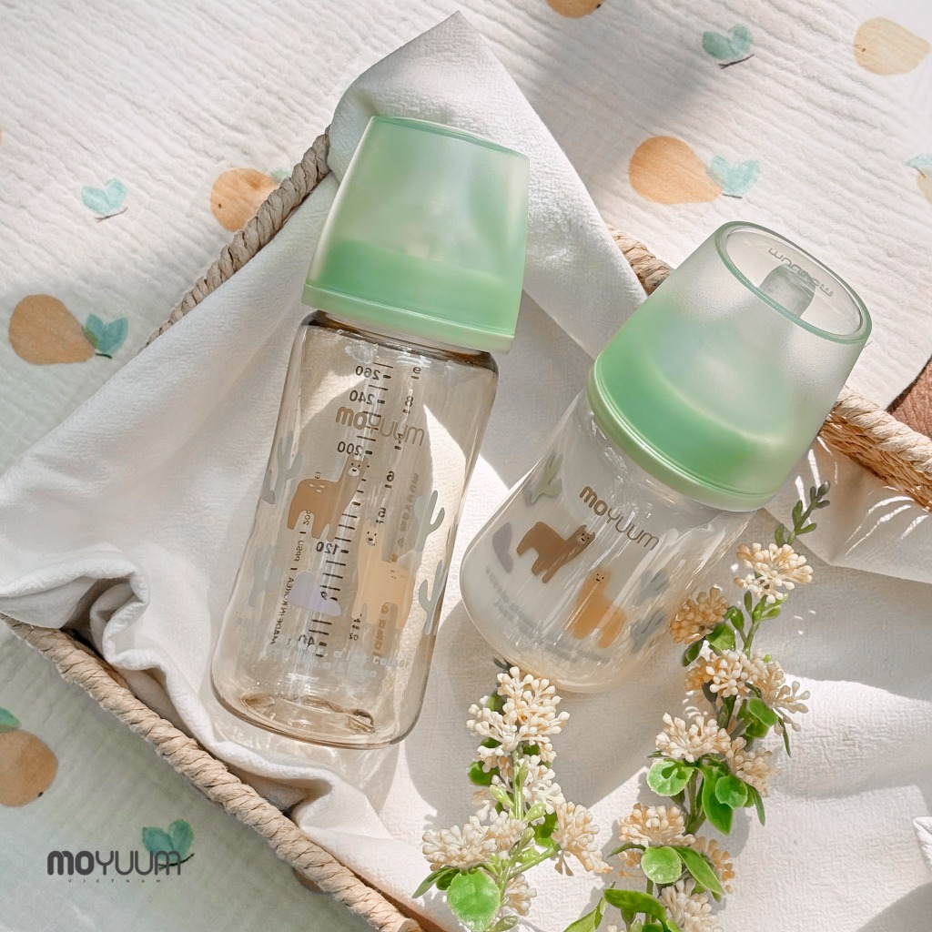 Bình sữa PPSU Moyuum - Mẫu lạc đà - Thế hệ 3 - 170/270ml