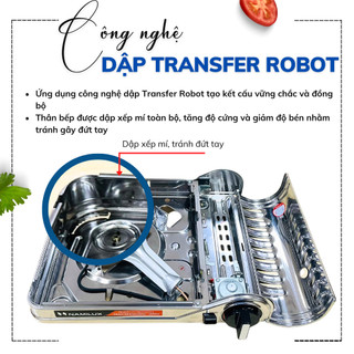 Bếp Gas Mini Du Lịch NaMilux NH-P3320AS/MLN-232SS│Ngắt Gas 2S - Giải Pháp Chống Nổ Lon Gas│Công Suất 2.6 Kw│Chính Hãng
