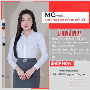 Sơ Mi Trắng Nữ Công Sở Mc Fashion Chính Hãng a0074 AB101