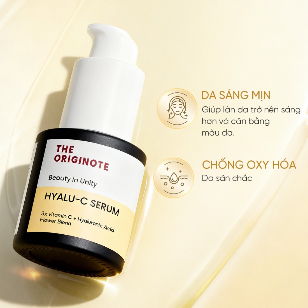 Serum Vitamin C The Originote dưỡng ẩm hỗ trợ làm sáng vùng da xỉn màu dưỡng ẩm công thức tinh chất 20ml