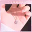 Dây Chuyền Bạc Nữ CHERRY JEWELRY Cỏ Bốn Lá Đính Đá Bạc S925 Lấp Lánh , Vòng cổ bạc mặt đá sang trọng