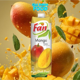 NƯỚC ép trái cây 100% nguyên chất Fan các vị 1L