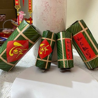 Mô Hình Bánh Tét Xanh Decor Tháp Nước, Oản Tài Lộc, Trang Trí Set Quà Tết, Tháp Bia, Tháp Nước Ngọt