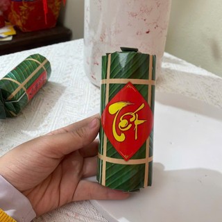 Mô Hình Bánh Tét Xanh Decor Tháp Nước, Oản Tài Lộc, Trang Trí Set Quà Tết, Tháp Bia, Tháp Nước Ngọt