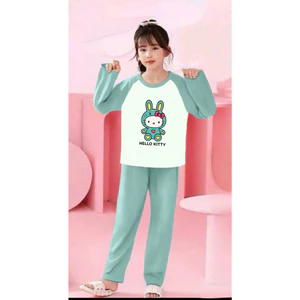 🌸 BỘ ĐỒ BÉ GÁI DÀI TAY – HÌNH CỰC ĐÁNG YÊU 🐱💕 DS422