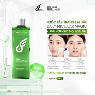[HÀNG TẶNG] Nước Tẩy Trang 2 Tầng Lai Dầu Daily Micellar Magic Daily Effect 200g