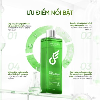 [Nước Tẩy Trang Cho Da Dầu Mụn] DAILY EFFECT Daily Micellar Magic (200g)