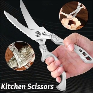 Kéo Cắt Gà Vịt Chuyên Dụng Kéo Cộng Lực Cắt Đồ Ăn Đa Năng Chất Liệu Thép Không Gỉ  Cao cấp BH12T