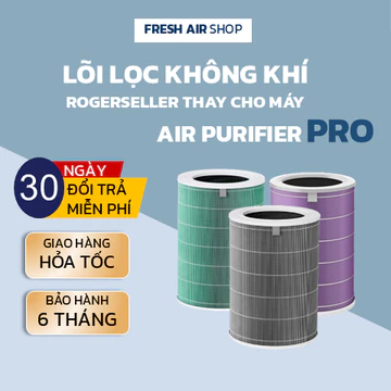 Lõi lọc không khí Rogerseller® tương thích, thay thế Air Purifier PRO, bộ lọc không khí, màng lọc không khí có Chip RFID