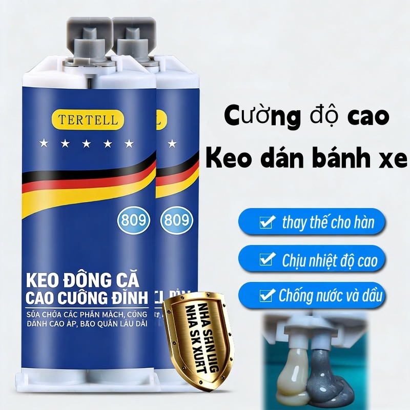 Keo đúc AB chịu nhiệt độ cao – Keo hàn để sửa chữa gang, nhôm và thép không, gỉ Keo Dán Đa Năng Siêu Dính