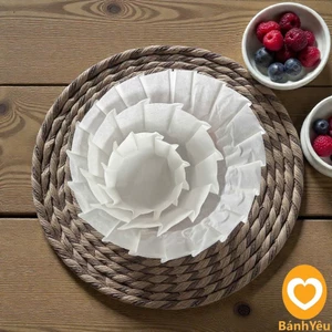 🧁 Bộ 10 Khay Giấy Thấm Dầu