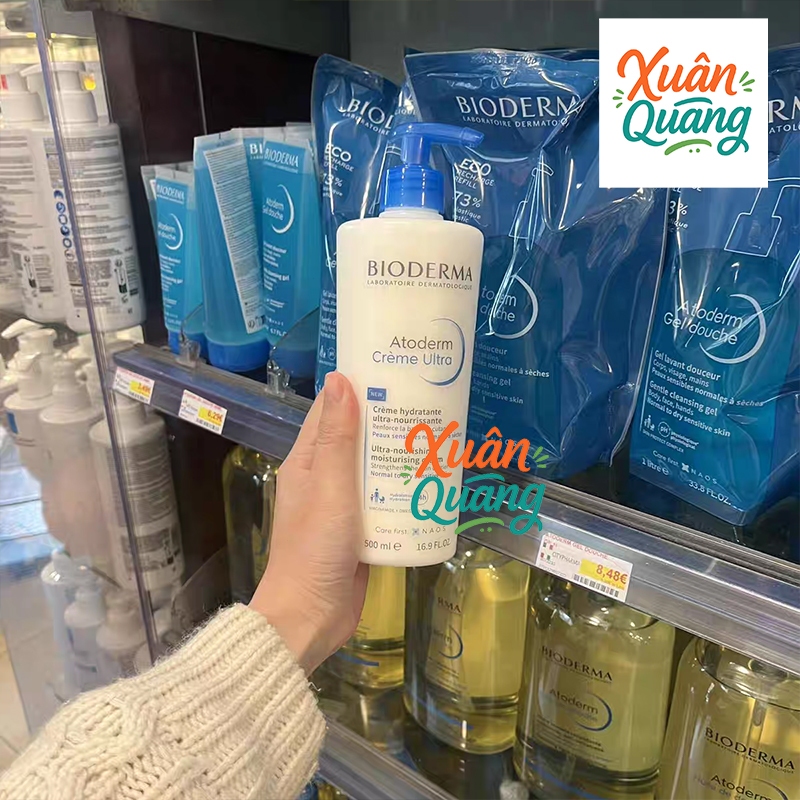 Kem dưỡng ẩm Bioderma Atoderm Crème Ultra 500ml - Dành cho da nhạy cảm và da khô