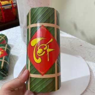 Mô Hình Bánh Tét Xanh Decor Tháp Nước, Oản Tài Lộc, Trang Trí Set Quà Tết, Tháp Bia, Tháp Nước Ngọt