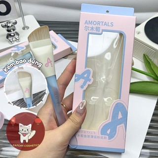 [AMORTALS] Cọ Dàn Nền Lẻ Amortals Hình Cung Tiên Cá Vỏ Hồng Pastel, Dụng Cụ Trang Điểm