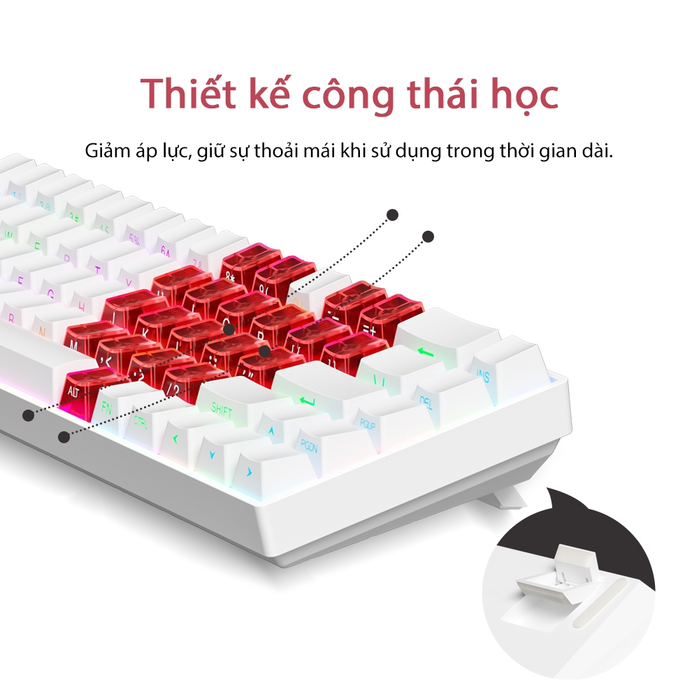 Bàn Phím Cơ 68 Phím ZIFRIEND TK68, Hot-Swap, LED RGB, Êm Tay, Gọn Gàng, Văn Phòng & Game | BigBuy360 - bigbuy360.vn