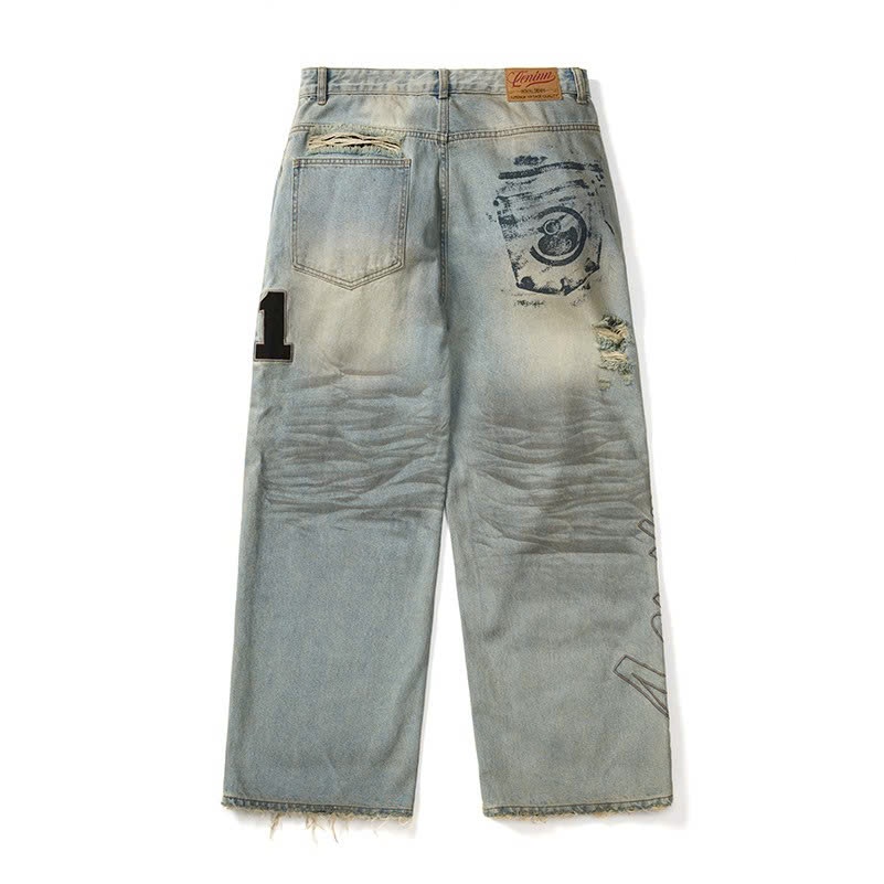 Quần dài Leninn Eleven Distresed Jeans nam nữ Unisex | BigBuy360 - bigbuy360.vn