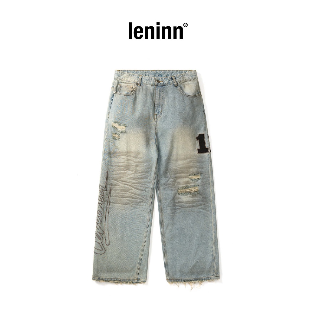 Quần dài Leninn Eleven Distresed Jeans nam nữ Unisex | BigBuy360 - bigbuy360.vn