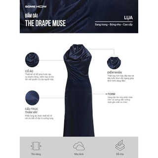 [New11] Đầm Dài The Drape Muse, Chất Vải Lụa Thoải Mái, WDD089 SOME HOW STORE